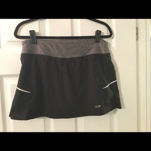 Champion tennis/workout skort black/grey medium
